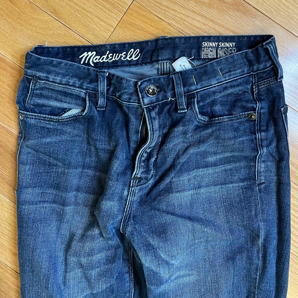 Madewell skinny skinny high riser jeans size 26